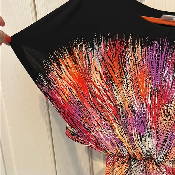 Colorful Abstract Patterned Dress - Picture 4 of 4